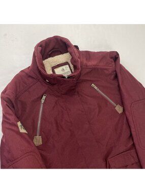 Legendary Whitetails Anchorage Parka Jacket Women’s M Burgundy Faux Fur Lined